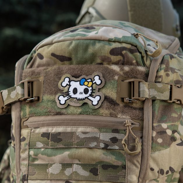 M-Tac нашивка KITTY (вышивка) White/Multicam