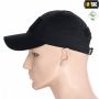 M-Tac бейсболка с липучкой Flex рип-стоп Black