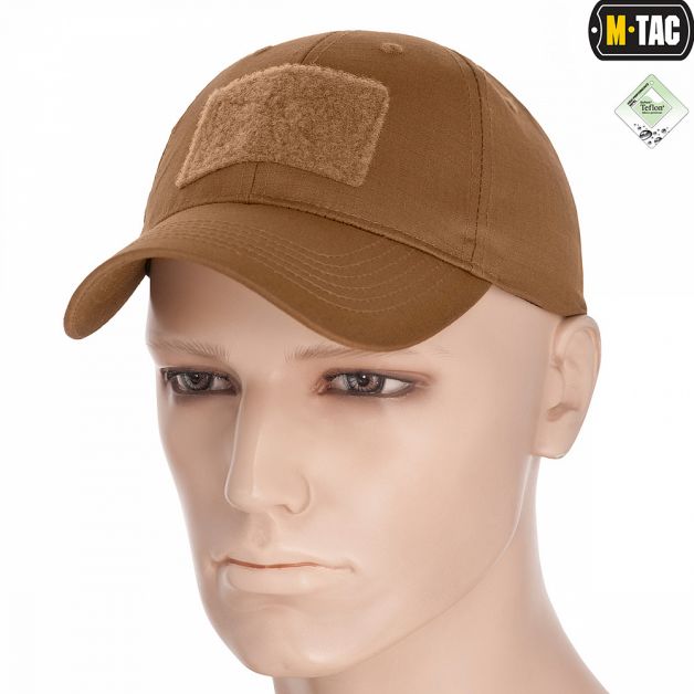 M-Tac бейсболка з липучкою Flex ріп-стоп Coyote Brown