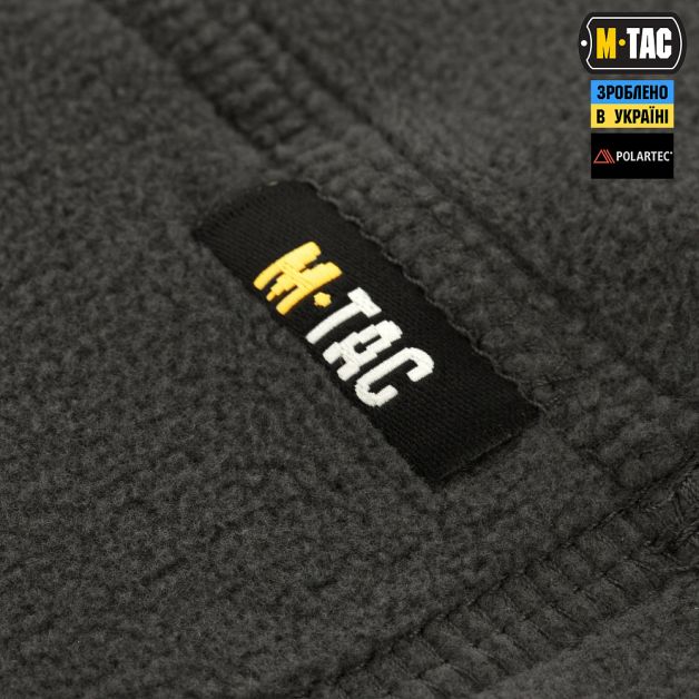 M-Tac шарф-труба анатомический с затяжкой Polartec Dark Grey