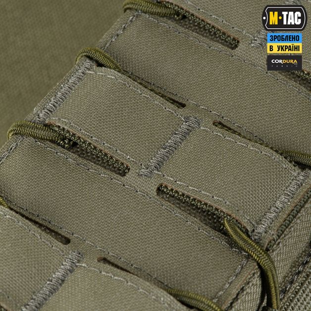 M-Tac подсумок для АК открытый двойной Laser Cut Ranger Green