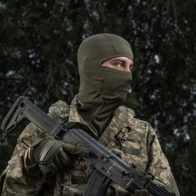 M-Tac балаклава-ниндзя потоотводящая Polartec Army Olive