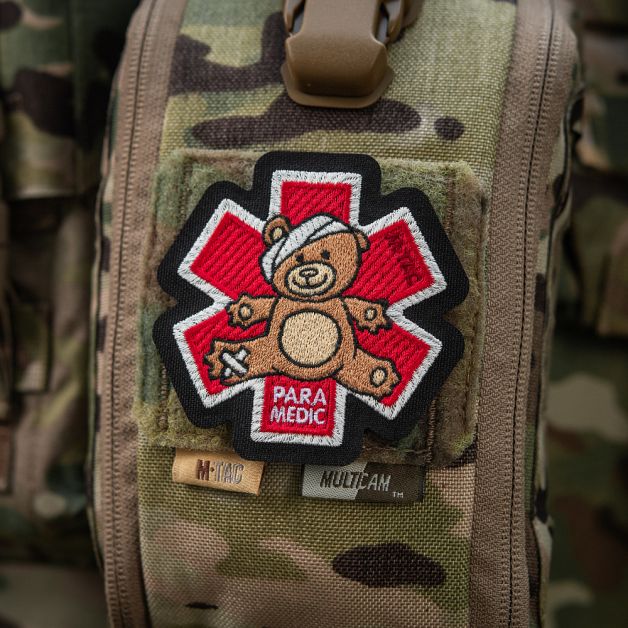 M-Tac нашивка Paramedic Медвідь (вишивка) Bronze/Black