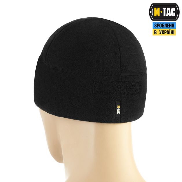 M-Tac шапка Watch Cap Elite флис (320г/м2) с липучкой Black