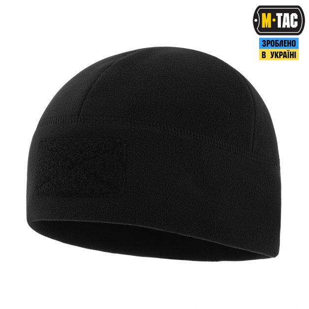 M-Tac шапка Watch Cap Elite флис (320г/м2) с липучкой Black