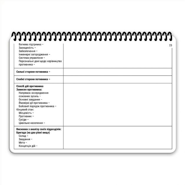Ecopybook Tactical Блокнот командира взвода