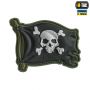 M-Tac нашивка Веселий Роджер PVC Olive/Black