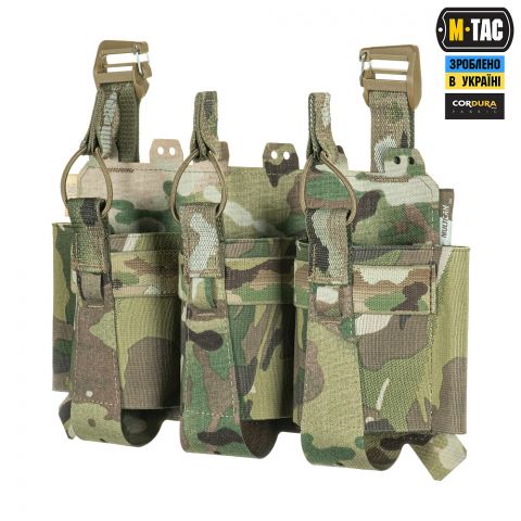 M-Tac передняя панель для плитоноски Cuirass QRS на три магазина Multicam