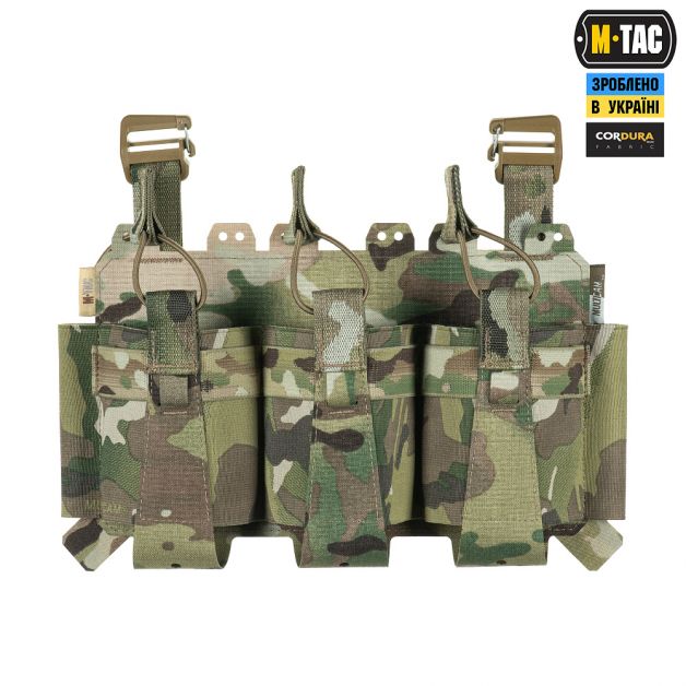 M-Tac передняя панель для плитоноски Cuirass QRS на три магазина Multicam