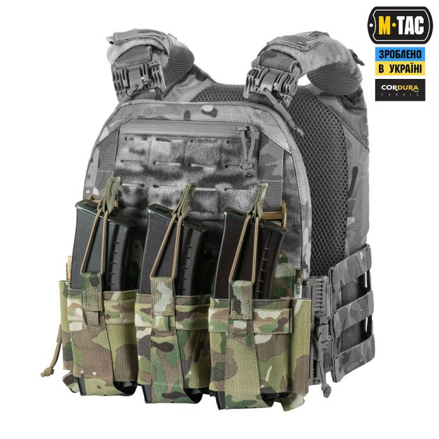 M-Tac передняя панель для плитоноски Cuirass QRS на три магазина Multicam