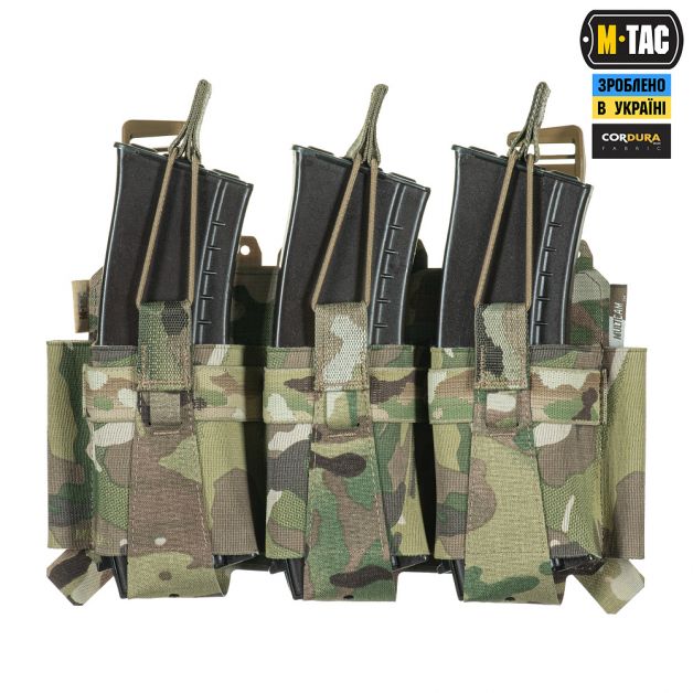 M-Tac передняя панель для плитоноски Cuirass QRS на три магазина Multicam