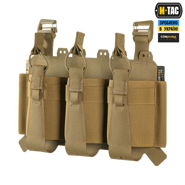M-Tac передня панель для плитоноски Cuirass QRS на три магазина Coyote