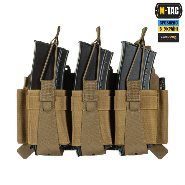 M-Tac передня панель для плитоноски Cuirass QRS на три магазина Coyote