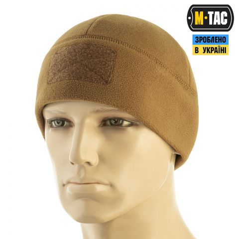 M-Tac шапка Watch Cap Elite флис (320г/м2) с липучкой Coyote Brown