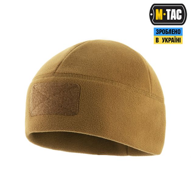 M-Tac шапка Watch Cap Elite флис (320г/м2) с липучкой Coyote Brown