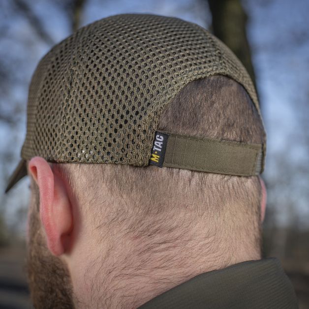 M-Tac бейсболка с сеткой Flex рип-стоп Dark Olive