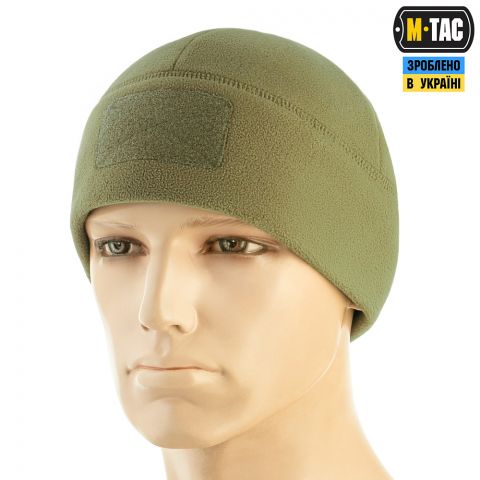 M-Tac шапка Watch Cap Elite флис (320г/м2) с липучкой Tan