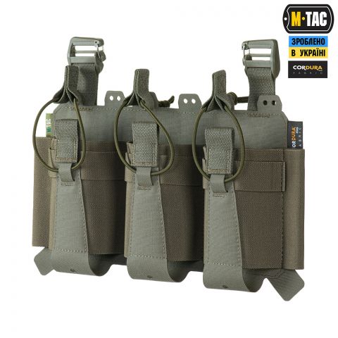 M-Tac передняя панель для плитоноски Cuirass QRS на три магазина Ranger Green