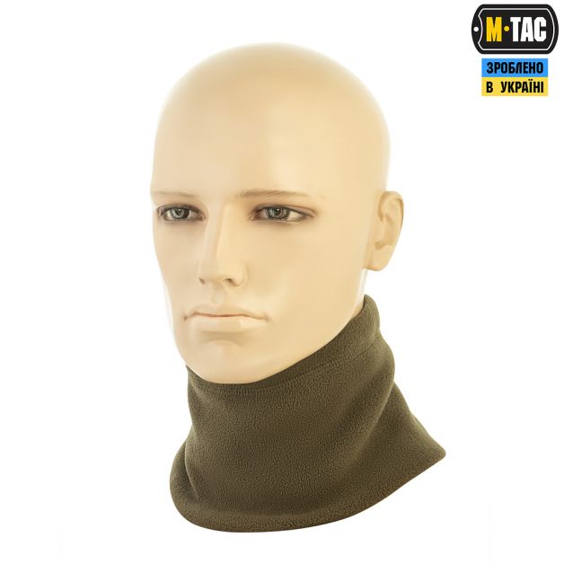 M-Tac шарф-труба Elite короткий с затяжкой флис (320г/м2) Dark Olive