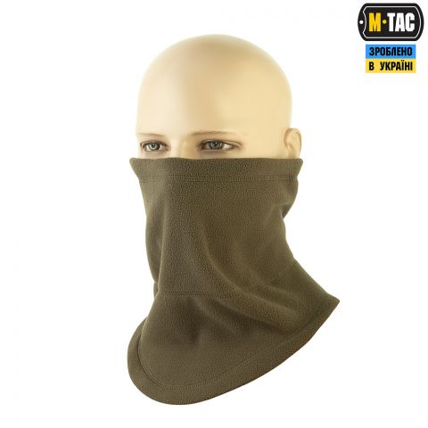 M-Tac шарф-труба анатомический с затяжкой Elite флис (320г/м2) Dark Olive