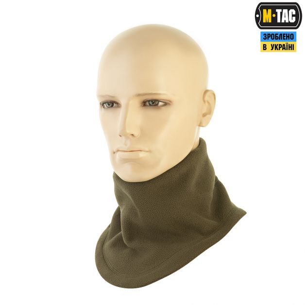 M-Tac шарф-труба анатомический с затяжкой Elite флис (320г/м2) Dark Olive