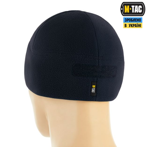 M-Tac шапка Watch Cap Elite флис (320г/м2) с липучкой Dark Navy Blue
