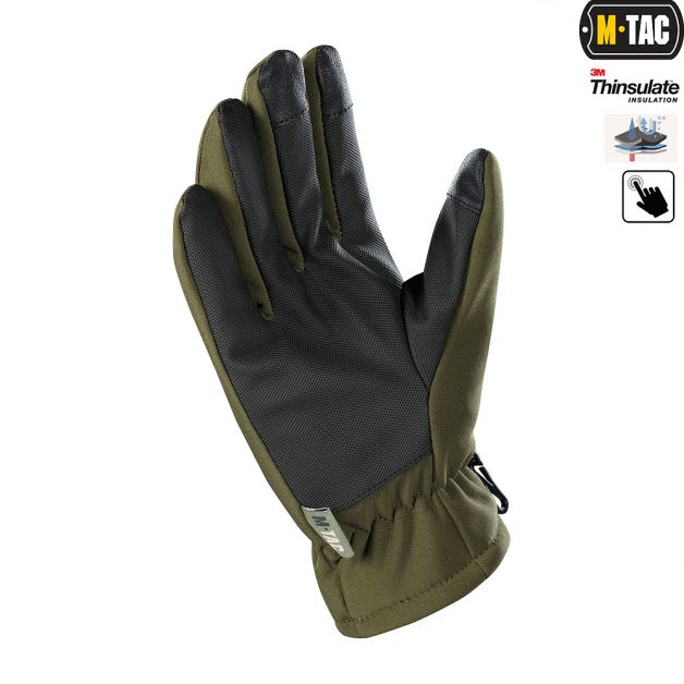 M-Tac перчатки Soft Shell Thinsulate Olive