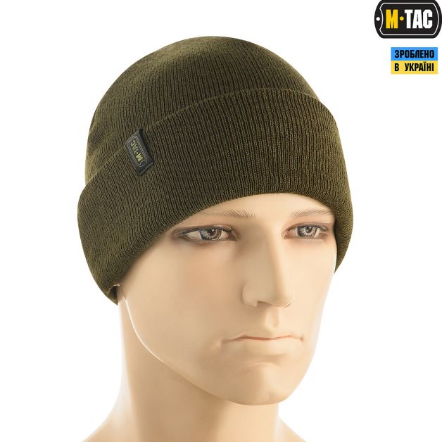 M-Tac шапка тонкая вязка 100% акрил Dark Olive