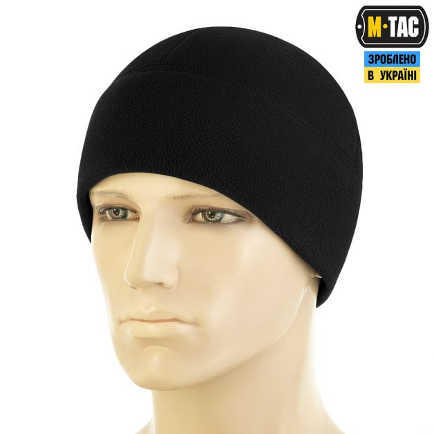 M-Tac шапка Watch Cap Elite флис (320г/м2) with Slimtex Black