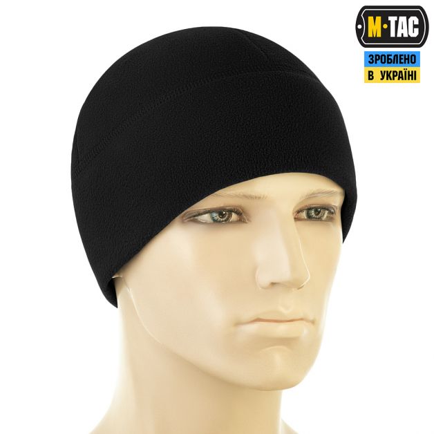 M-Tac шапка Watch Cap Elite флис (320г/м2) with Slimtex Black