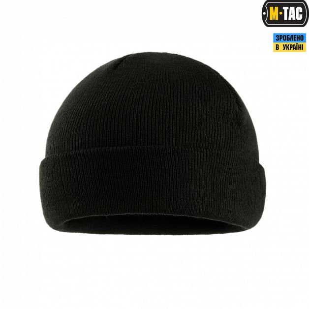 M-Tac шапка тонкая вязка 100% акрил Black