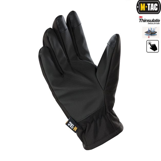 M-Tac перчатки Soft Shell Thinsulate Black