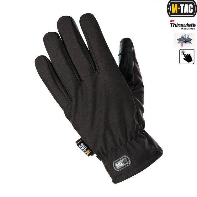 M-Tac перчатки Soft Shell Thinsulate Black