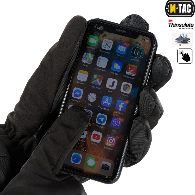 M-Tac перчатки Soft Shell Thinsulate Black