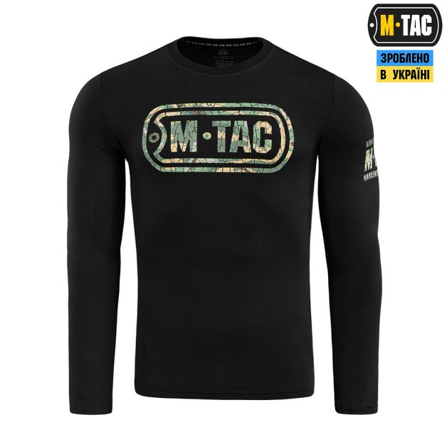 M-Tac футболка Logo длинный рукав Black