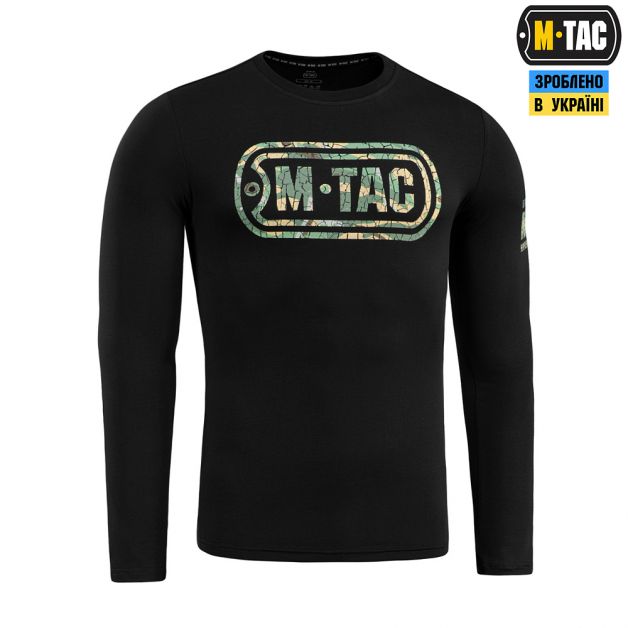 M-Tac футболка Logo длинный рукав Black
