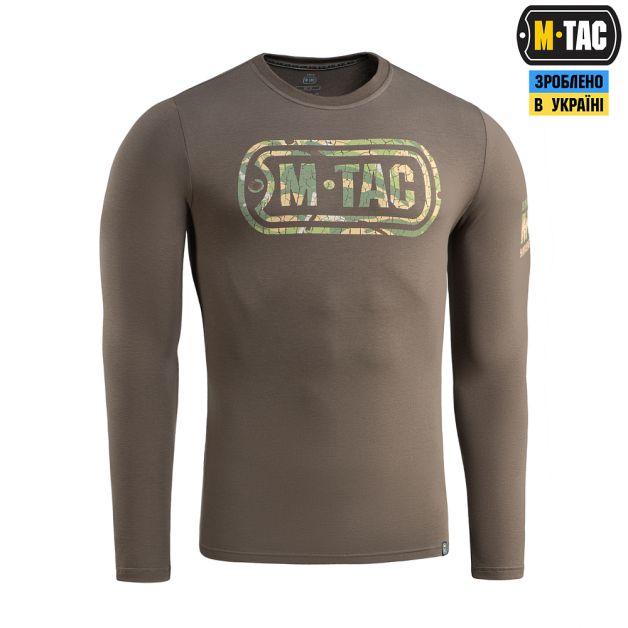 M-Tac футболка Logo длинный рукав Dark Olive