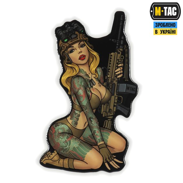 M-Tac наклейка об'ємна Tactical girl №5 Якудза