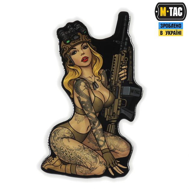 M-Tac наклейка об'ємна Tactical girl №5 Skandinavik
