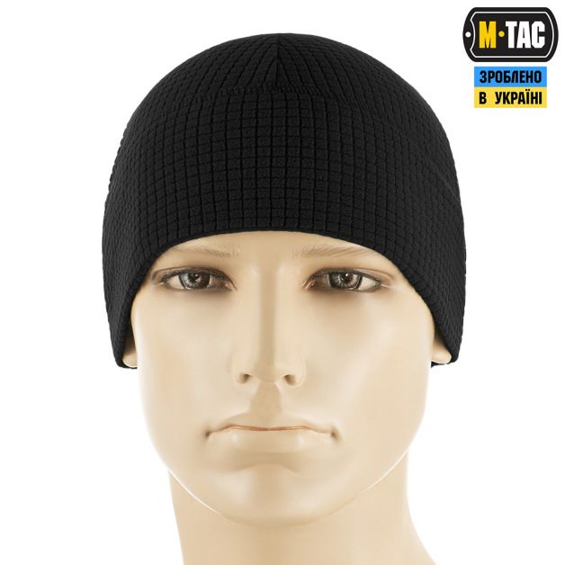M-Tac шапка-подшлемник флис рип-стоп Black