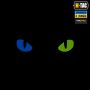 M-Tac нашивка Cat Eyes Laser Cut Ranger Green/Yellow/Blue/GID