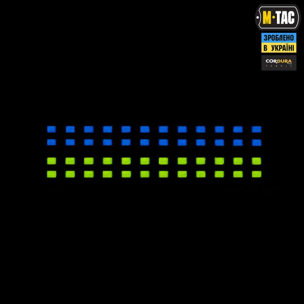 M-Tac нашивка прапор України 25х80 Laser Cut Multicam/Yellow/Blue/GID