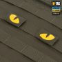 M-Tac нашивка Tiger Eyes Laser Cut (пара) Ranger Green/Yellow/GID