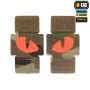 M-Tac нашивка Tiger Eyes Laser Cut (пара) Multicam/Red/GID