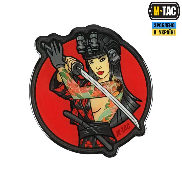 M-Tac наклейка об'ємна Tactical girl №3 Череп на плечі