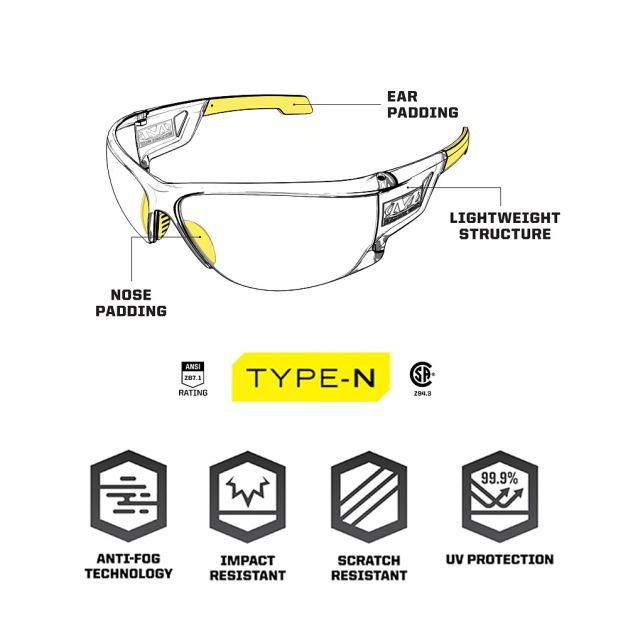 Mechanix Tactical захисні окуляри Type-N S2 (Amber lens)