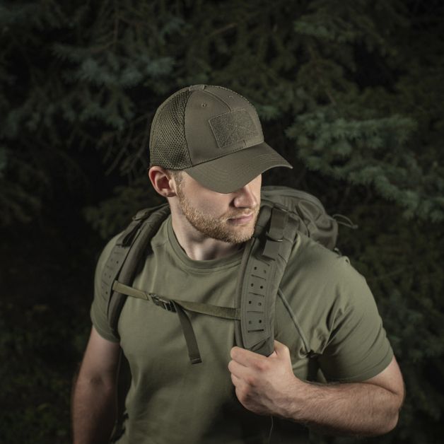 M-Tac бейсболка тактическая с сеткой Elite Flex Dark Olive