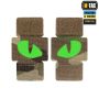 M-Tac нашивка Tiger Eyes Laser Cut (пара) Multicam/Green/GID