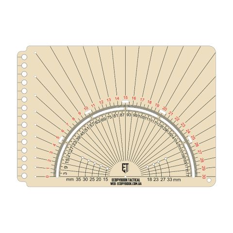 Ecopybook Tactical линейка Protractor UA