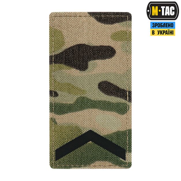 M-Tac погон на липучке старший солдат Multicam
